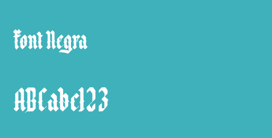 Font Negra