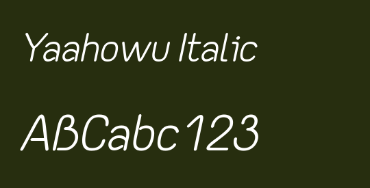 Yaahowu Italic