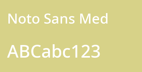 Noto Sans Med