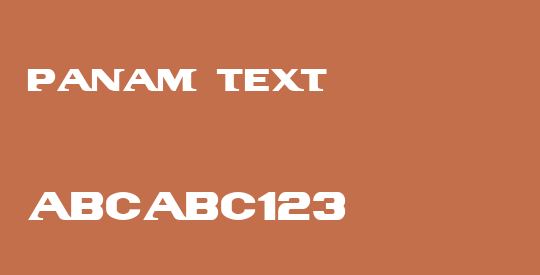PanAm Text
