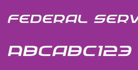 Federal Service Light Expanded Italic