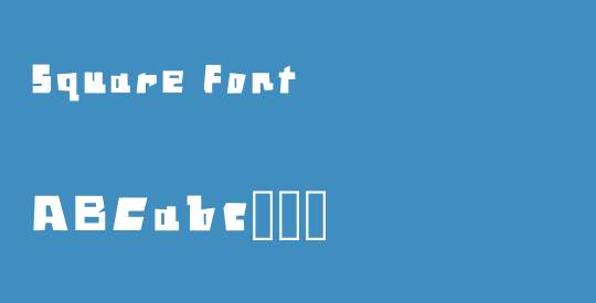Square Font
