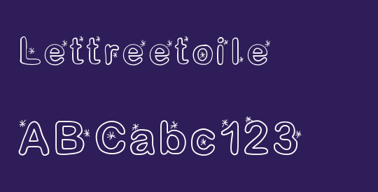 Lettreetoile