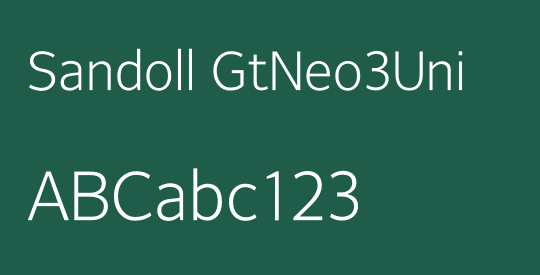 Sandoll GtNeo3Uni