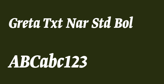 Greta Txt Nar Std Bol