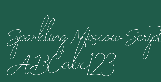 Sparkling Moscow Script