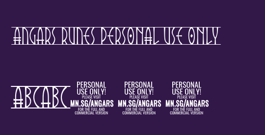 Angars Runes PERSONAL USE ONLY