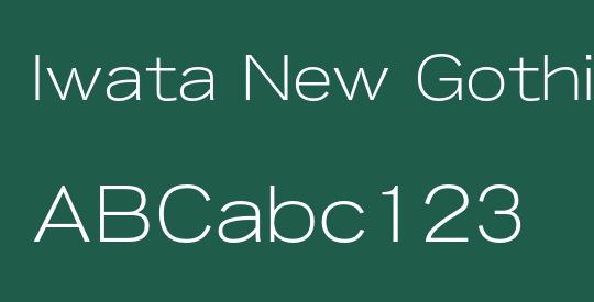 Iwata New Gothic KE Pro