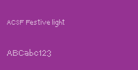 ACSF Festive light