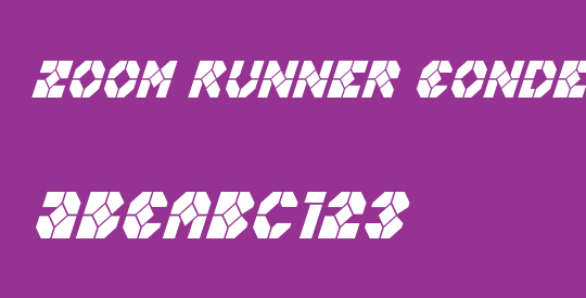Zoom Runner Condensed Italic