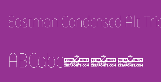 Eastman Condensed Alt Trial