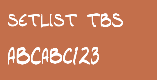 setlist  TBS