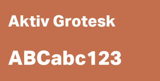 Aktiv Grotesk