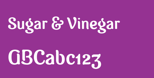 Sugar & Vinegar