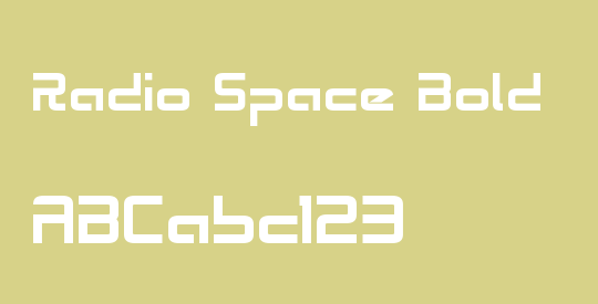 Radio Space Bold
