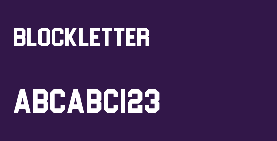 Blockletter