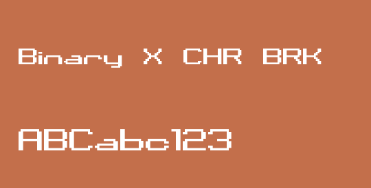 Binary X CHR BRK