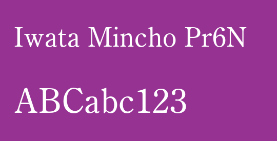 Iwata Mincho Pr6N