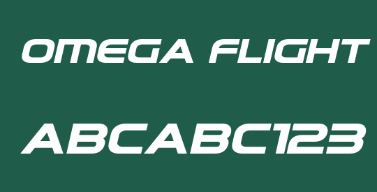 Omega Flight Expanded Italic
