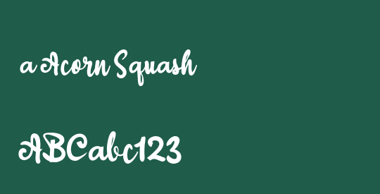 a Acorn Squash