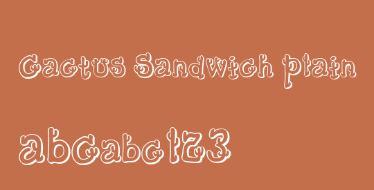 Cactus Sandwich Plain