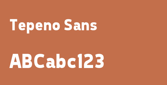 Tepeno Sans