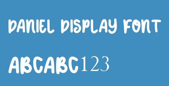 DANIEL DISPLAY FONT