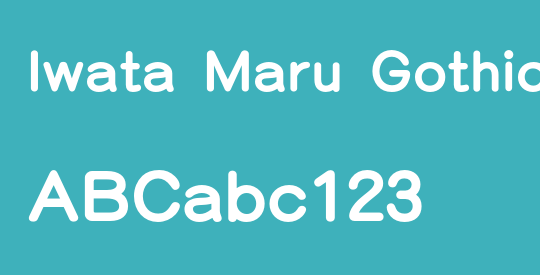 Iwata Maru Gothic Std
