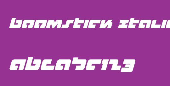 Boomstick Italic