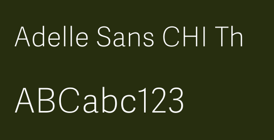 Adelle Sans CHI Th