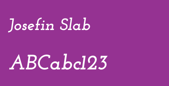 Josefin Slab