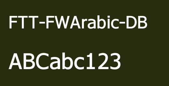 FTT-FWArabic-DB