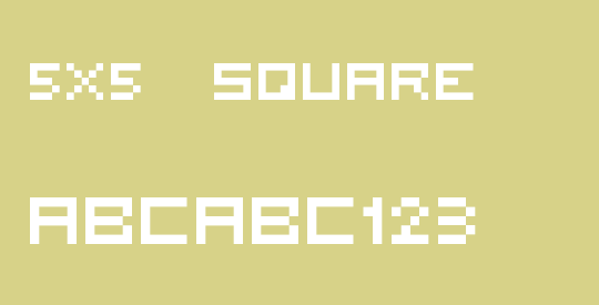 5x5 square