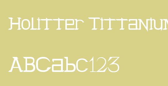 Holitter Tittanium