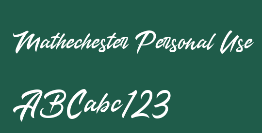 Mathechester Personal Use