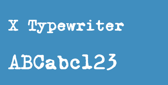 X Typewriter
