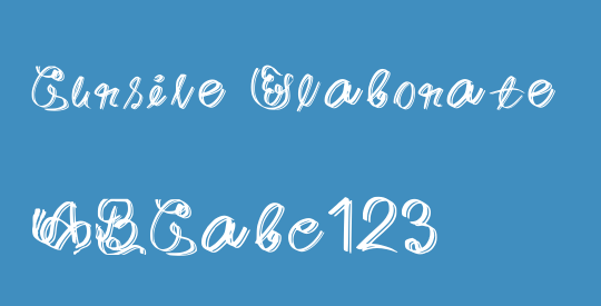 Cursive Elaborate