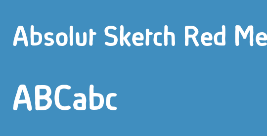 Absolut Sketch Red Med