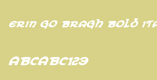 Erin Go Bragh Bold Italic