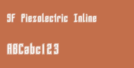SF Piezolectric Inline