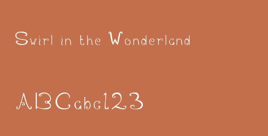 Swirl in the Wonderland