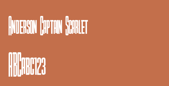 Anderson Captain Scarlet
