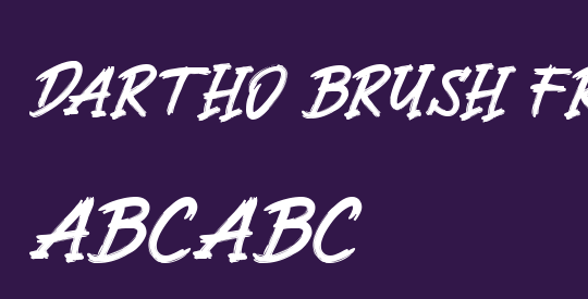 Dartho Brush Free Font