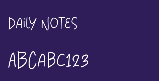 Daily Notes