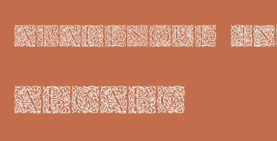 Arabesque Initialen