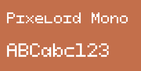 Pixeloid Mono