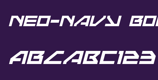 Neo-Navy Bold Italic
