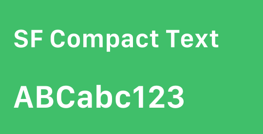 SF Compact Text