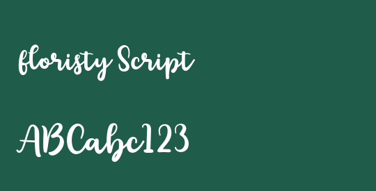 floristy Script