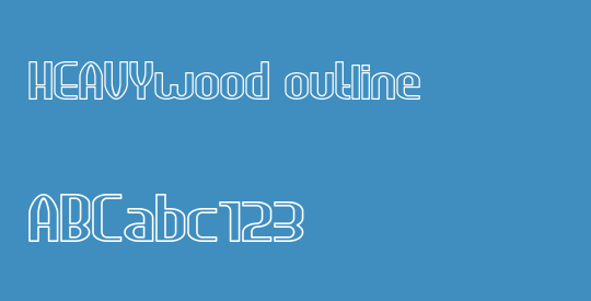 HEAVYwood outline